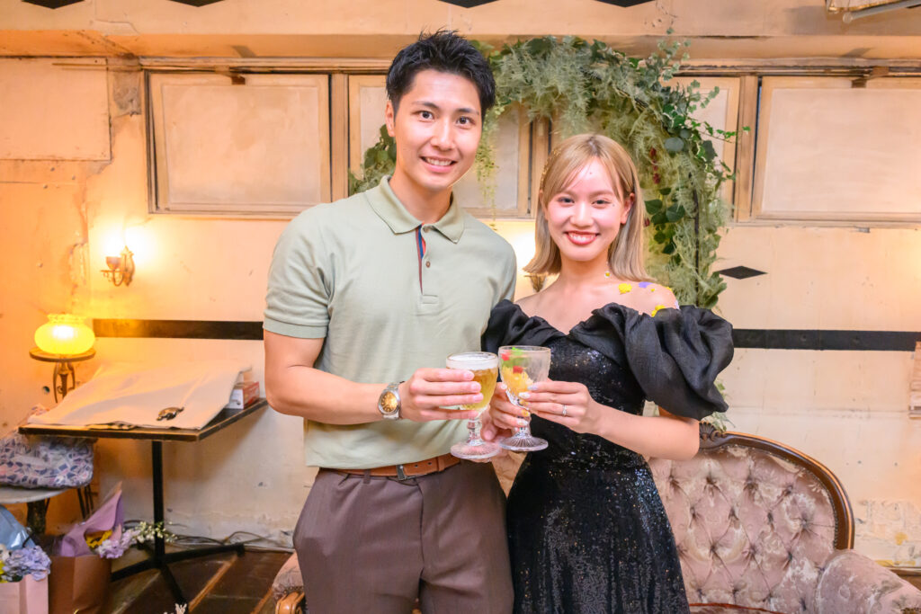 2025.8.17鈴木様の二次会代行の乾杯シーン